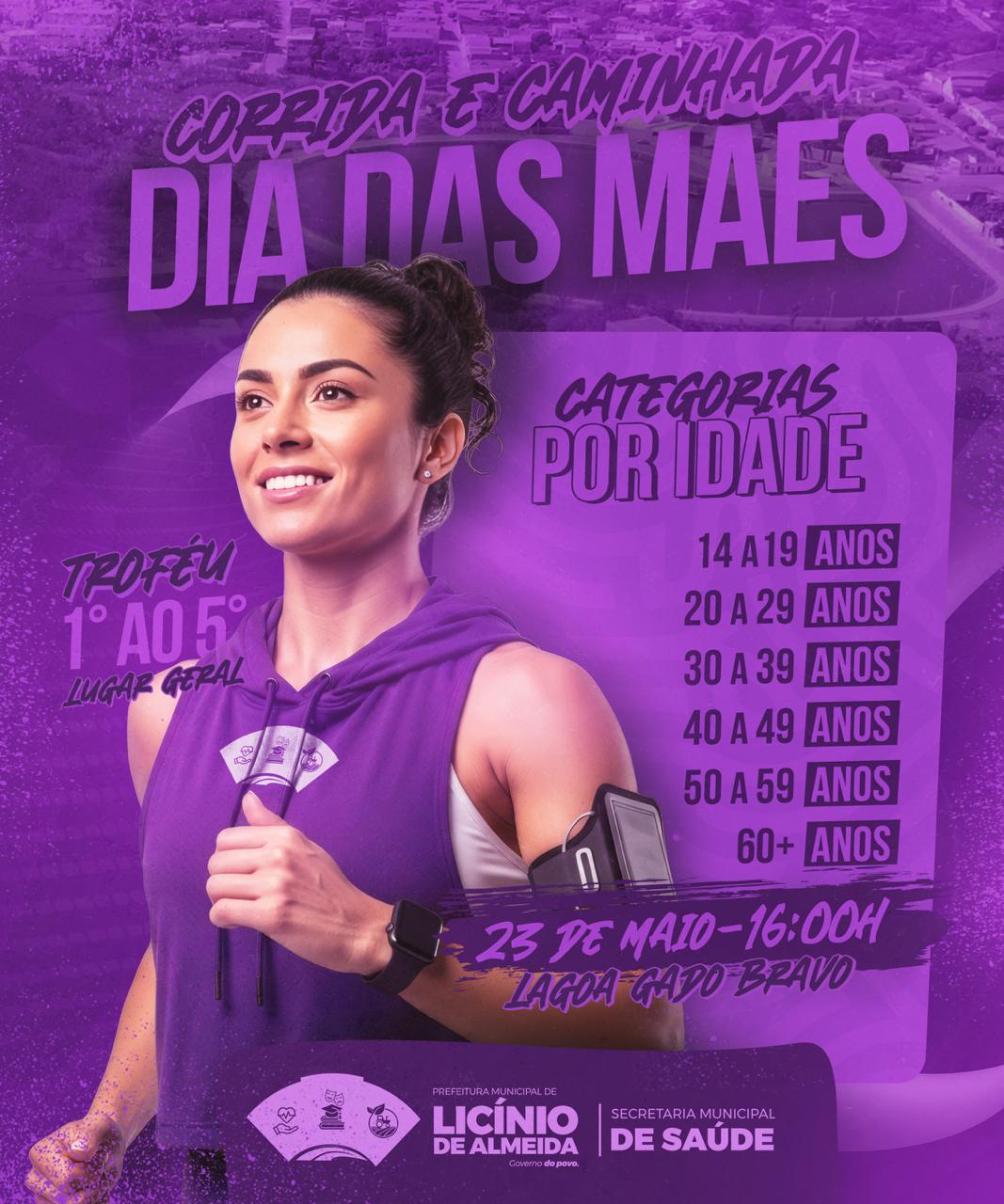Prefeitura de Licínio de Almeida promove Corrida e Caminhada em homenagem ao Dia das Mães