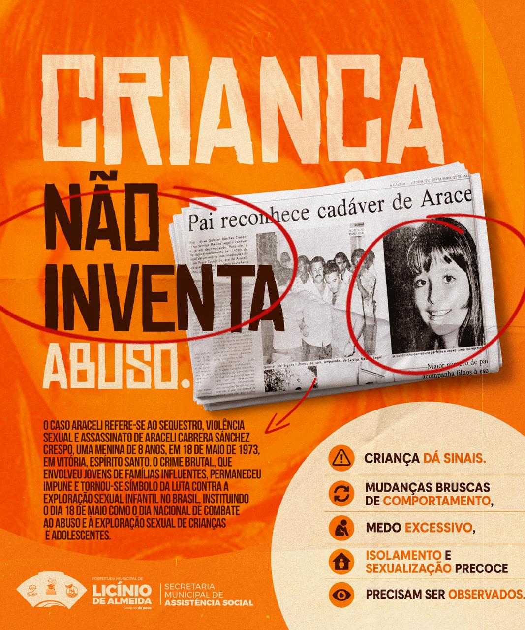 Maio laranja - Campanha de combate ao abuso sexual de crianças e adolescentes